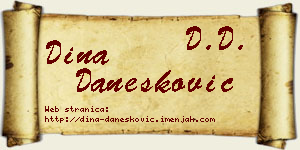 Dina Danesković vizit kartica